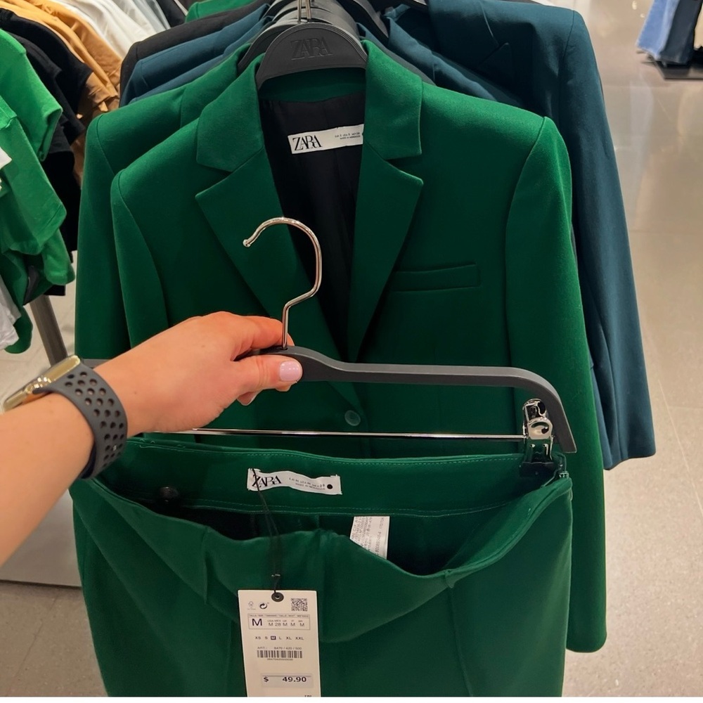 Zara Emerald Green Blazer and Pants